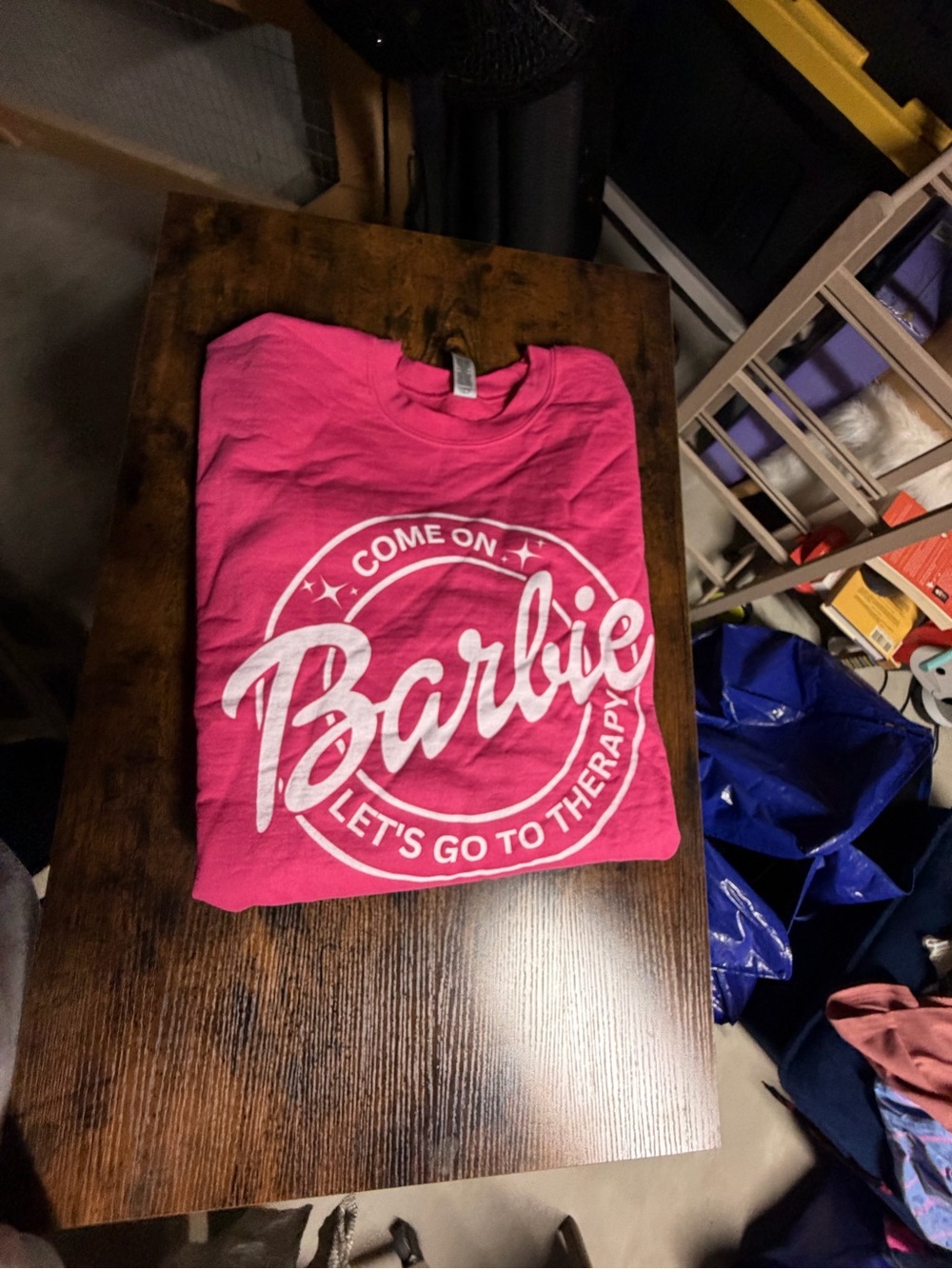 Gildan Hot Pink Barbie Graphic Tee